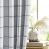 imageNICETOWN Red Christmas Buffalo Plaid Gingham Cafe 100 Blackout Curtains 36 Inch Length Farmhouse Rustic Checkered Half Window Tier Curtain for Kitchen Bathroom 26quot W x 36quot L 2 PanelsGrid Pattern  White  White