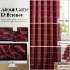 imageNICETOWN Red Christmas Buffalo Plaid Gingham Cafe 100 Blackout Curtains 36 Inch Length Farmhouse Rustic Checkered Half Window Tier Curtain for Kitchen Bathroom 26quot W x 36quot L 2 PanelsGrid Pattern  Red Christmas  White