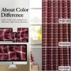 imageNICETOWN Red Christmas Buffalo Plaid Gingham Cafe 100 Blackout Curtains 36 Inch Length Farmhouse Rustic Checkered Half Window Tier Curtain for Kitchen Bathroom 26quot W x 36quot L 2 PanelsPlaid  Red Christmas  White
