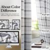 imageNICETOWN Red Christmas Buffalo Plaid Gingham Cafe 100 Blackout Curtains 36 Inch Length Farmhouse Rustic Checkered Half Window Tier Curtain for Kitchen Bathroom 26quot W x 36quot L 2 PanelsPlaid  White  White