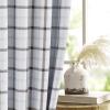 imageNICETOWN Red Christmas Buffalo Plaid Gingham Cafe 100 Blackout Curtains 36 Inch Length Farmhouse Rustic Checkered Half Window Tier Curtain for Kitchen Bathroom 26quot W x 36quot L 2 PanelsPlaid  White  White