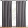 imageNICETOWN Blackout Curtain Panels for Window  Thermal Insulated Rod Pocket Blackout DrapesDraperies for Dining Room 2 Panels W62 x L84 inches Grey