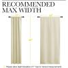 imageNICETOWN Blackout Curtains for Bedroom Home Decorations Thermal Insulated Solid Rod Pocket Blackout Drapes for Cafe Beige One Pair 42 x 45inch