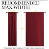 imageNICETOWN Living Room Curtains for Window  Energy Efficient ampamp Noise Reducing Thermal Insulated Rod Pocket Blackout DrapesDraperies for Living Room Burgundy Red 2 Panels W52 inches x L95 inches