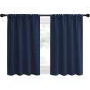 imageNICETOWN RV Blackout Curtains for Camper Windows Kitchen Curtains Short Blackout Curtains ampamp Drapes Thermal Insulated Rod Pocket Window Treatment Draperies for Nursery Navy 29quot x 30quot Set of 2