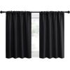 imageNICETOWN Short Curtains 36 inches Long Black Out RV Bunk Panels Kitchen Window Curtains Over Sink Thermal Insulating Blackout DrapesDraperies for Small Window 2 Panels 42 inches Wide