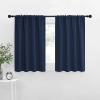 imageNICETOWN RV Blackout Curtains for Camper Windows Kitchen Curtains Short Blackout Curtains ampamp Drapes Thermal Insulated Rod Pocket Window Treatment Draperies for Nursery Navy 29quot x 30quot Set of 2