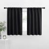 imageNICETOWN Short Curtains 36 inches Long Black Out RV Bunk Panels Kitchen Window Curtains Over Sink Thermal Insulating Blackout DrapesDraperies for Small Window 2 Panels 42 inches Wide