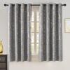 imageNICETOWN 100 Blackou Curtains for Living Room Bedroom Silver and Gold Patterned Marble Print Full Light Blocking Thermal Insulated Noise Reducing Grommet Modern Drapes W52xL96 2 Panels BeigeSilver Grey