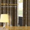 imageNICETOWN 100 Blackou Curtains for Living Room Bedroom Silver and Gold Patterned Marble Print Full Light Blocking Thermal Insulated Noise Reducing Grommet Modern Drapes W52xL96 2 Panels BeigeLight Beige