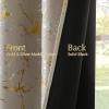 imageNICETOWN 100 Blackou Curtains for Living Room Bedroom Silver and Gold Patterned Marble Print Full Light Blocking Thermal Insulated Noise Reducing Grommet Modern Drapes W52xL96 2 Panels BeigeNatural