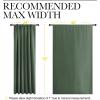 imageNICETOWN 2 Panels Blackout Curtains Rod Pocket Window Curtains Room Darkning Drapes for BedroomLiving Room Thermal Insulated Solid Draperies for Home OfficeStudy 62 by 72Inch Dark Mallard