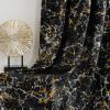 imageNICETOWN 100 Blackou Curtains for Living Room Bedroom Silver and Gold Patterned Marble Print Full Light Blocking Thermal Insulated Noise Reducing Grommet Modern Drapes W52xL96 2 Panels BeigeBlack