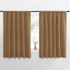 imageNICETOWN Blackout Curtains for Bedroom Blackout Curtain Panels Gold Brown 1 Pair 70 by 63inch Window Treatment Energy Saving Thermal Insulated Solid Rod Pocket Blackout DrapesDraperies