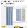 imageNICETOWN Kitchen Curtains Short Blackout Drapes Vintage Blue 34 in x 45 in W x L Set of 2 Thermal Insulated Rod Pocket Window Treatment Draperies for Nursery