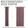 imageNICETOWN Room Darkening Curtains for Bedroom  Home Decoration Privacy Protection Thermal Insulated Solid DrapesDraperies for Sliding Glass Door Dry Rose Set of 2 34 x 84 inches