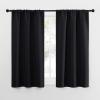 imageNICETOWN Black Out Curtain Panels for Kitchen  Energy Smart Decoration Thermal Insulating Blackout DrapesDraperies for Small Window 2 Panels 29 inches Wide by 50 inches Long
