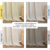 imageNICETOWN Natural Linen Blend Cafe Curtains 24 inch Length Rod Pocket ampamp Back Tab Semi Sheer Privacy Window Treatments Light Filtering for Kitchen W42 x L24 2 PanelsNatural