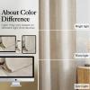 imageNICETOWN Natural Linen Blend Cafe Curtains 24 inch Length Rod Pocket ampamp Back Tab Semi Sheer Privacy Window Treatments Light Filtering for Kitchen W42 x L24 2 PanelsOatmeal