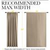 imageNICETOWN 2 Panels Blackout Curtains Rod Pocket Thermal Insulated Drapess for Bedroom Privacy Protection EasyCare Heavy Duty Curtains for Living RoomDining Room W70 x L95 inches Soft Taupe