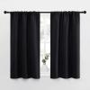 imageNICETOWN Black Out Curtain Panels for Kitchen  Energy Smart Decoration Thermal Insulating Blackout DrapesDraperies for Small Window 2 Panels 29 inches Wide by 40 inches Long