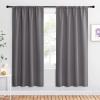 imageNICETOWN Blackout Curtains 72 for Office  3 Pass Microfiber Noise Reducing Thermal Insulated Solid Rod Pocket Blackout Window PanelsDrapes 2 Panels 42 x 72 Inch Gray