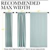 imageNICETOWN Blackout Curtain Panels Window Draperies  Aqua Blue Color 62x63 inch 2 Pieces Insulating Room Darkening Blackout Drapes for Doorway Shower Bathroom Laundry Room Bifold Door