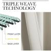 imageNICETOWN Blackout Curtain Panels Window Draperies  Natural Color 34Inch Wide x72Inch Long 2 Pieces Home Decoration Light ampamp Noise Reducing Window Covering Room Darkening Drapes for Bedroom