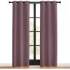 imageNICETOWN Blackout Curtains for Bedroom Dry Rose 34 W by 80 L Set of 2 Thermal Insulated Curtains ampamp Drapes with Grommet Top for Living Room Privacy Window Treatment Draperies