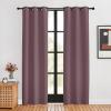 imageNICETOWN Blackout Curtains for Bedroom Dry Rose 34 W by 80 L Set of 2 Thermal Insulated Curtains ampamp Drapes with Grommet Top for Living Room Privacy Window Treatment Draperies