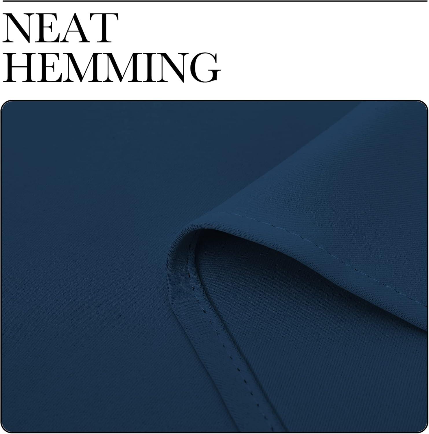 imageNICETOWN Blackout Curtain Panels Window Draperies  Moroccan Blue Color 34Inch Wide x72Inch Long 2 Pieces Home Decoration Light ampamp Noise Reducing Window Covering Room Darkening Drapes for Bedroom