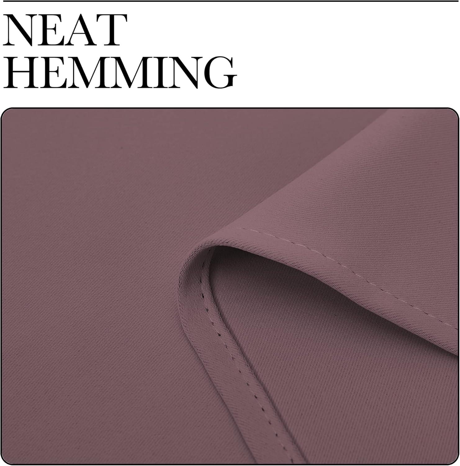 imageNICETOWN Living Room Darkening Curtains  Dry Rose Color W42 x L70 Set of 2 Home Decor Room Darkening Thermal Insulated Drapery Panels for OfficeSchoolHospital Window