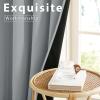 imageNICETOWN 100 Blackout Curtains 90 Inch Length for Bedroom Privacy Thermal Insulated Grommet Room Darkening Window Drapes for Living Room 2 Panels Stone Blue 52 x 90 InchDove Gray