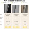 imageNICETOWN 100 Blackout Curtains 90 Inch Length for Bedroom Privacy Thermal Insulated Grommet Room Darkening Window Drapes for Living Room 2 Panels Stone Blue 52 x 90 InchSilver Grey