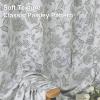 imageNICETOWN 100 Blackout Curtains 90 Inch Length for Bedroom Privacy Thermal Insulated Grommet Room Darkening Window Drapes for Living Room 2 Panels Stone Blue 52 x 90 InchPaisley Sage Green