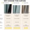 imageNICETOWN 100 Blackout Curtains 90 Inch Length for Bedroom Privacy Thermal Insulated Grommet Room Darkening Window Drapes for Living Room 2 Panels Stone Blue 52 x 90 InchGreyish Blue