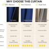 imageNICETOWN 100 Blackout Curtains 90 Inch Length for Bedroom Privacy Thermal Insulated Grommet Room Darkening Window Drapes for Living Room 2 Panels Stone Blue 52 x 90 InchRoyal Blue