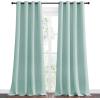 imageNICETOWN Aqua Blue Blackout Curtains 108quot Long for Office Dining Room Guest Room 55quot Wide by 108quot Long 2 Pieces Sound Reducing Heat and Cold Block Curtain Panels for Modern Room Decorative