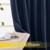 imageNICETOWN Bedroom Window Blackout Curtain Panel  Thermal Insulated Blackout DrapeDrapery for Loft Guestroom Navy 1 Panel 80 x 84 inch