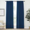 imageNICETOWN Blackout Curtain Panels Window Draperies  Moroccan Blue Color 34Inch Wide x72Inch Long 2 Pieces Home Decoration Light ampamp Noise Reducing Window Covering Room Darkening Drapes for Bedroom