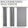 imageNICETOWN Blackout Curtain Panels Window Draperies  Silver Grey Color 42Inch Wide x84Inch Long 2 Pieces Home Decoration Light ampamp Noise Reducing Window Covering Room Darkening Drapes for Bedroom