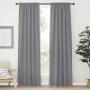 imageNICETOWN Blackout Curtain Panels Window Draperies  Silver Grey Color 42Inch Wide x84Inch Long 2 Pieces Home Decoration Light ampamp Noise Reducing Window Covering Room Darkening Drapes for Bedroom