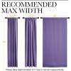 imageNICETOWN Blackout Curtain Panels for Living Room  Lilac Purple Color 52x63 Inch 2 Panels Set Room Darkening Blackout Drapes for Window