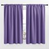 imageNICETOWN Blackout Curtain Panels for Living Room  Lilac Purple Color 52x63 Inch 2 Panels Set Room Darkening Blackout Drapes for Window