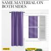 imageNICETOWN Blackout Curtain Panels for Living Room  Lilac Purple Color 52x63 Inch 2 Panels Set Room Darkening Blackout Drapes for Window