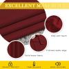 imageNICETOWN Glass Door Curtains for Window Wide Thermal Curtain Panels Sliding Door Drapes Extra Wide Curtains Burgundy Red 80 inches Wide x 84 inches Long