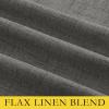 imageNICETOWN Grizzle Gray Vintage Linen 100 Blackout Curtains for Dining Room Thermal Insulated Curtains 45quot Long Noise Reducing Window Treatment Drapes for Kitchen 42quot Wide Per Panel Set of 2