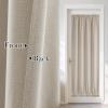 imageNICETOWN Linen Door Curtain for Windows 100 Blackout French Door Curtains for Privacy Thermal Insulated Window Covering for Bedroom Living Room Stone Blue 30quot W x 72quot L 1 PanelSand