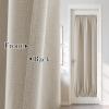 imageNICETOWN Linen Door Curtain for Windows 100 Blackout French Door Curtains for Privacy Thermal Insulated Window Covering for Bedroom Living Room Stone Blue 30quot W x 72quot L 1 PanelSand