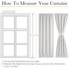 imageNICETOWN Linen Door Curtain for Windows 100 Blackout French Door Curtains for Privacy Thermal Insulated Window Covering for Bedroom Living Room Stone Blue 30quot W x 72quot L 1 PanelGreyish White